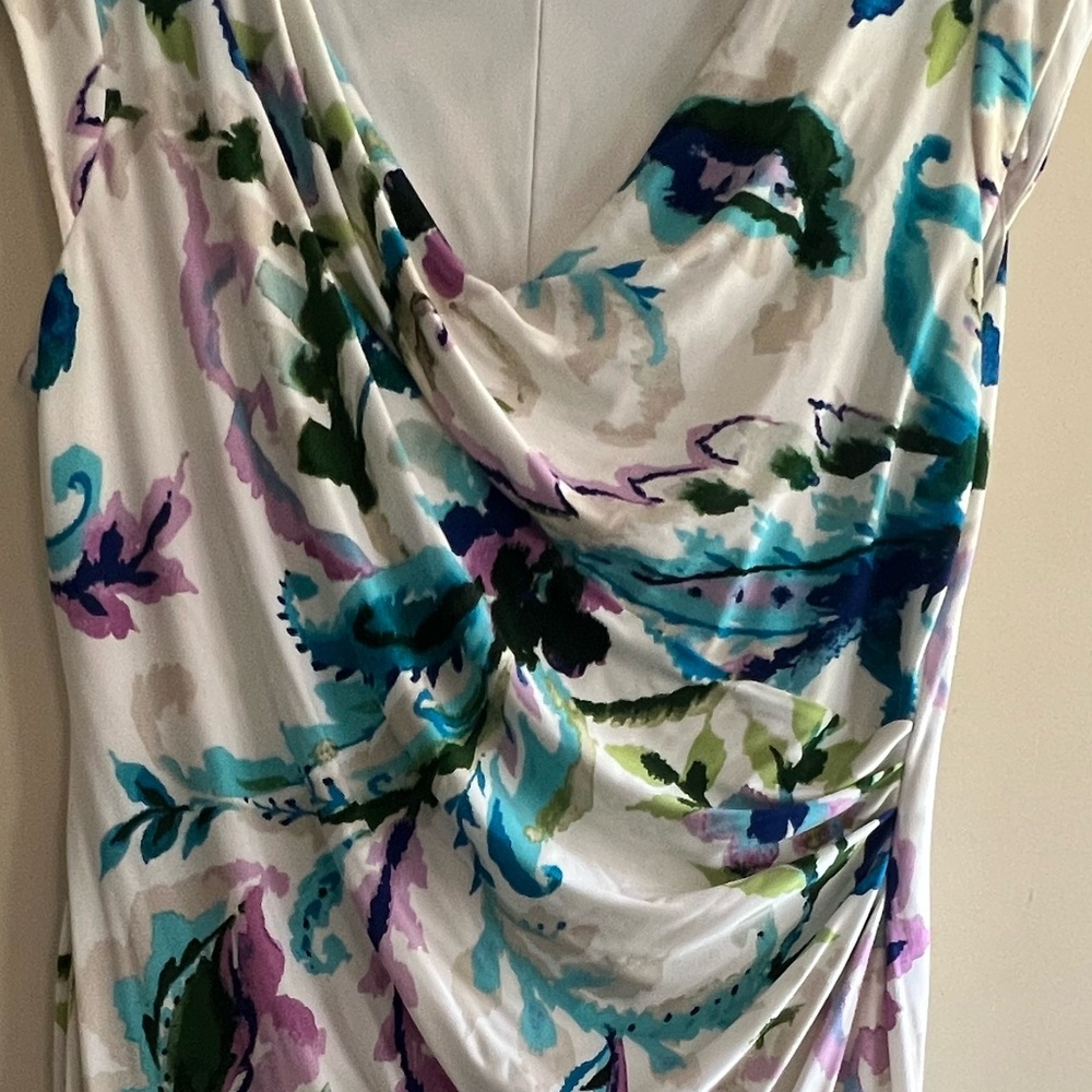 Ralph Lauren Floral Draped Dress